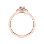 Pierścionek z różowego złota z diamentami AJPZ_108